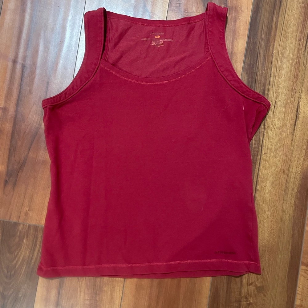 Patagonia Red Fitted Tank Top